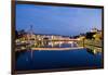 Palais Du Justice Footbridge Reflecting on the Saone-Massimo Borchi-Framed Photographic Print