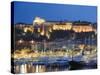 Palais Du Prince and Harbour in the Port of Monaco, Principality of Monaco, Cote D'Azur-Christian Kober-Stretched Canvas