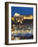 Palais Du Prince and Harbour in the Port of Monaco, Principality of Monaco, Cote D'Azur-Christian Kober-Framed Photographic Print