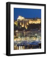 Palais Du Prince and Harbour in the Port of Monaco, Principality of Monaco, Cote D'Azur-Christian Kober-Framed Photographic Print