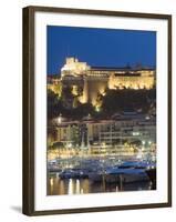 Palais Du Prince and Harbour in the Port of Monaco, Principality of Monaco, Cote D'Azur-Christian Kober-Framed Photographic Print