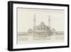 Palais du Trocadéro : élévation de la partie centrale sur le jardin-null-Framed Giclee Print