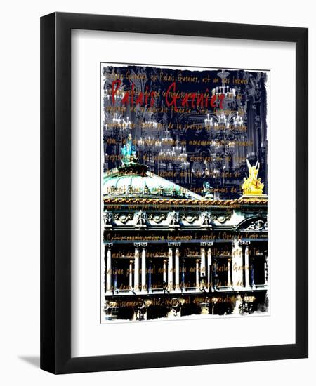 Palais Garnier Paris, Opera House 1-Victoria Hues-Framed Premium Giclee Print