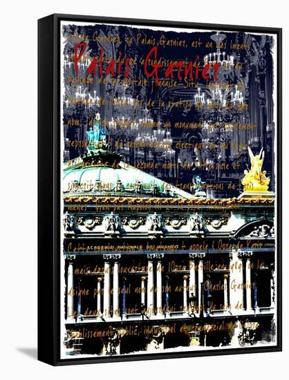 Palais Garnier Paris, Opera House 1-Victoria Hues-Framed Stretched Canvas