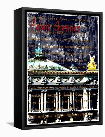 Palais Garnier Paris, Opera House 1-Victoria Hues-Framed Stretched Canvas