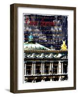 Palais Garnier Paris, Opera House 1-Victoria Hues-Framed Giclee Print