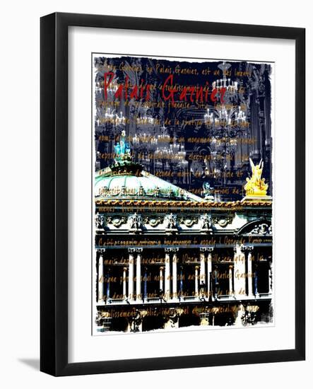 Palais Garnier Paris, Opera House 1-Victoria Hues-Framed Giclee Print