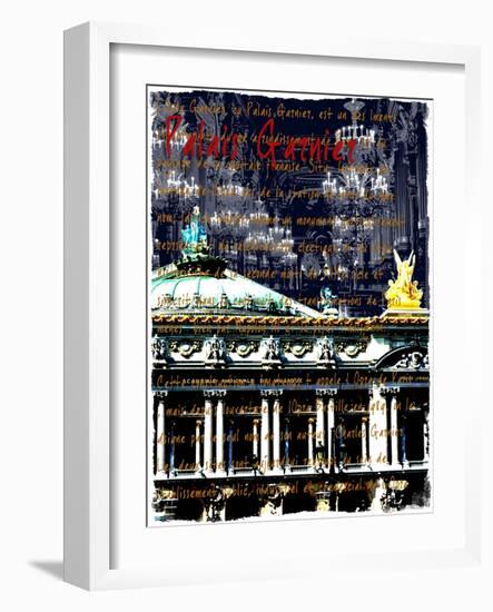 Palais Garnier Paris, Opera House 1-Victoria Hues-Framed Giclee Print