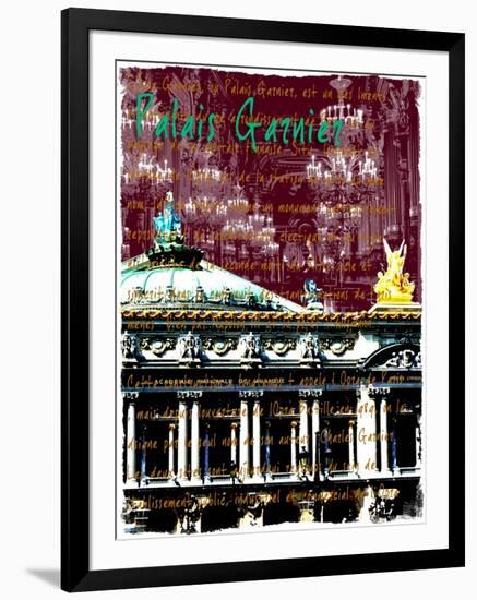 Palais Garnier Paris, Opera House 2-Victoria Hues-Framed Giclee Print