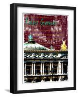 Palais Garnier Paris, Opera House 2-Victoria Hues-Framed Giclee Print