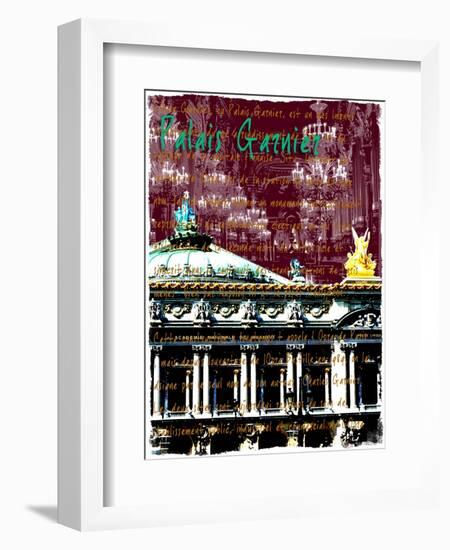 Palais Garnier Paris, Opera House 2-Victoria Hues-Framed Giclee Print