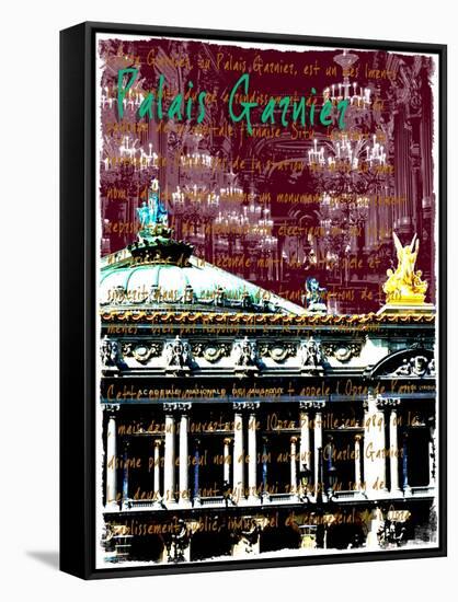 Palais Garnier Paris, Opera House 2-Victoria Hues-Framed Stretched Canvas