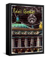 Palais Garnier Paris, Opera House 3-Victoria Hues-Framed Stretched Canvas