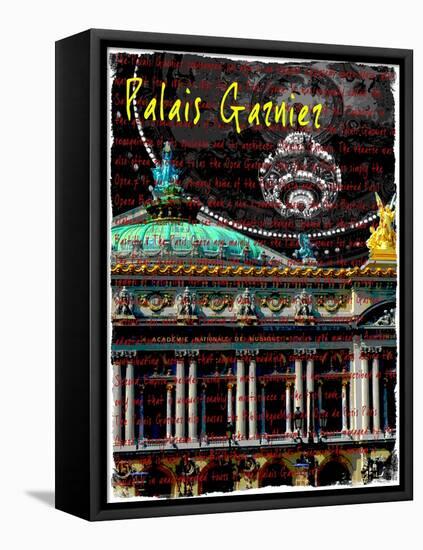 Palais Garnier Paris, Opera House 3-Victoria Hues-Framed Stretched Canvas