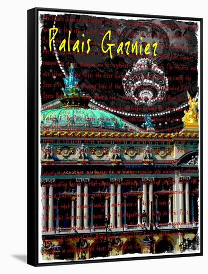 Palais Garnier Paris, Opera House 3-Victoria Hues-Framed Stretched Canvas