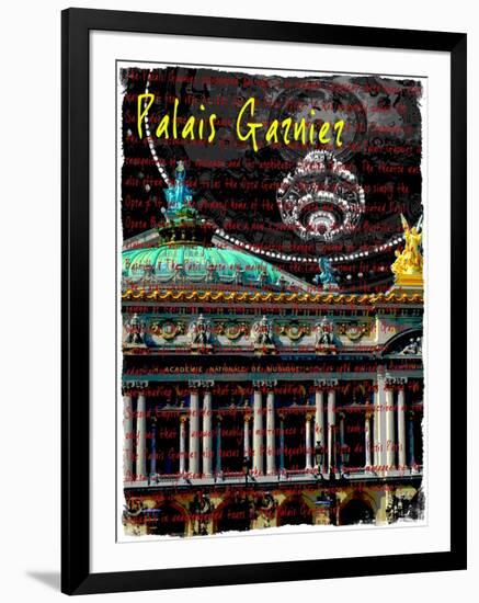 Palais Garnier Paris, Opera House 3-Victoria Hues-Framed Giclee Print