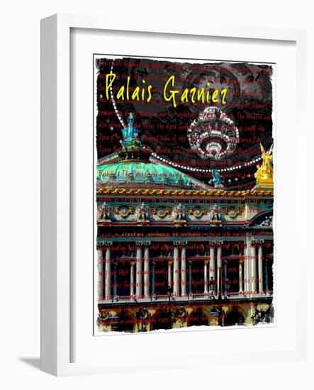 Palais Garnier Paris, Opera House 3-Victoria Hues-Framed Giclee Print