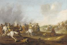 A Cavalry Skirmish-Palamedes Palamedesz-Laminated Giclee Print