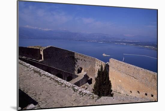 Palamidi Fortress Fortifications in Nafplio, Greece, Construction Begun 1714-null-Mounted Giclee Print