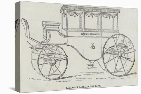 Palanquin Carriage for Java-null-Stretched Canvas