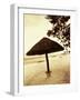 Palapa Umbrella on the Beach, Cancun, Mexico-Daniel J. Cox-Framed Photographic Print