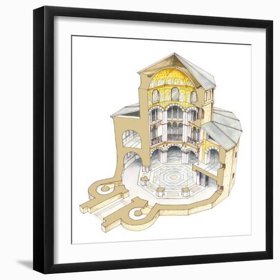 Palatine Chapel, Aachen, Germany-Fernando Aznar Cenamor-Framed Giclee Print