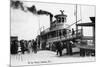 Palatka, Florida - Departing from a Ship at the Wharf-Lantern Press-Mounted Art Print