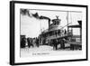 Palatka, Florida - Departing from a Ship at the Wharf-Lantern Press-Framed Art Print