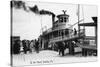 Palatka, Florida - Departing from a Ship at the Wharf-Lantern Press-Stretched Canvas