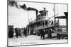 Palatka, Florida - Departing from a Ship at the Wharf-Lantern Press-Mounted Art Print