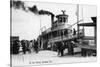 Palatka, Florida - Departing from a Ship at the Wharf-Lantern Press-Stretched Canvas