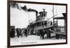 Palatka, Florida - Departing from a Ship at the Wharf-Lantern Press-Framed Art Print