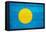 Palau Flag Design with Wood Patterning - Flags of the World Series-Philippe Hugonnard-Framed Stretched Canvas