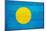 Palau Flag Design with Wood Patterning - Flags of the World Series-Philippe Hugonnard-Mounted Art Print