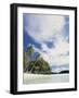 Palau, Honeymoon Island, Rock Islands, View of Beach with Palm Trees-Stuart Westmorland-Framed Photographic Print