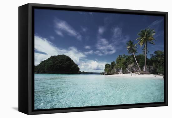 Palau, Honeymoon Island, Rock Islands-Stuart Westmorland-Framed Stretched Canvas