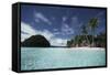 Palau, Honeymoon Island, Rock Islands-Stuart Westmorland-Framed Stretched Canvas