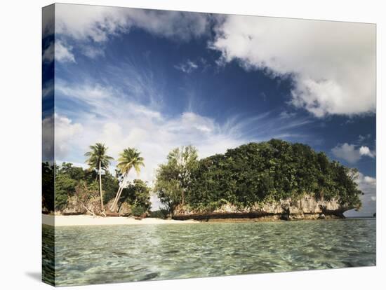 Palau, Micronesia, View of Honeymoon Island-Stuart Westmorland-Stretched Canvas