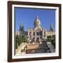 Palau Nacional (Museu Nacional d'Art de Catalunya), Montjuic, Barcelona, Catalonia, Spain, Europe-Markus Lange-Framed Photographic Print