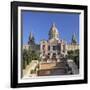 Palau Nacional (Museu Nacional d'Art de Catalunya), Montjuic, Barcelona, Catalonia, Spain, Europe-Markus Lange-Framed Photographic Print