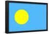 Palau National Flag Poster Print-null-Framed Poster