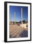 Palau Sant Jordi hall, architect Arata Isozaki, Olympic Stadium complex, Placa d'Europa, Montjuic, -Markus Lange-Framed Photographic Print