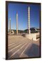 Palau Sant Jordi hall, architect Arata Isozaki, Olympic Stadium complex, Placa d'Europa, Montjuic, -Markus Lange-Framed Photographic Print