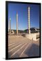 Palau Sant Jordi hall, architect Arata Isozaki, Olympic Stadium complex, Placa d'Europa, Montjuic, -Markus Lange-Framed Photographic Print
