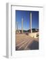 Palau Sant Jordi hall, architect Arata Isozaki, Olympic Stadium complex, Placa d'Europa, Montjuic, -Markus Lange-Framed Photographic Print