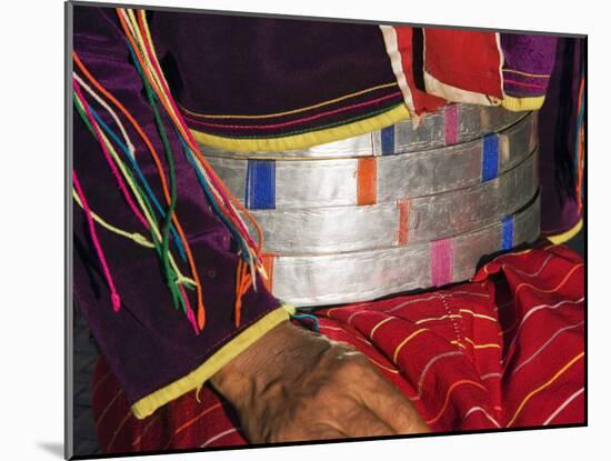 Palaung Women of Tibetan-Myanmar Group of Tribes Display their Wealth by Wearing Broad Silver Belts-Nigel Pavitt-Mounted Photographic Print