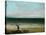 Palavas or the Artist by the Sea, 1854-Gustave Courbet-Stretched Canvas