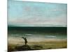 Palavas or the Artist by the Sea, 1854-Gustave Courbet-Mounted Giclee Print