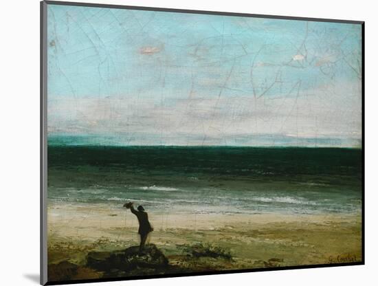 Palavas or the Artist by the Sea, 1854-Gustave Courbet-Mounted Giclee Print