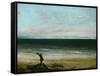 Palavas or the Artist by the Sea, 1854-Gustave Courbet-Framed Stretched Canvas